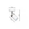 MILAGRO Kinkiet JOKER WHITE 1xGU10