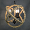 GOLDLUX POLUX ROPE GLOBO 307903 LAMPA WISZĄCA RUSTYKALNA LOFT INDUSTRIALNA SZNURY