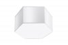 Plafon SUNDE 15 biały  lampa na sufit PVC abażur geometryczna nowoczesna E27 LED SOLLUX LIGHTING