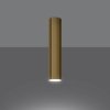 SOLLUX LAGOS SL.1203 LAMPA SUFITOWA SPOT TUBA ZŁOTA 30CM ZŁOTY POŁYSK BŁYSZCZĄCA