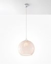 Lampa wisząca BALL szampański kula loft szkło E27 LED SOLLUX LIGHTING