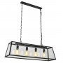 ITALUX LAVERNO MD-102721-4-B LAMPA WISZĄCA INDUSTRIALNA CZARNA DO SALONU 