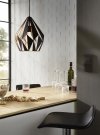 EGLO CARLTON 49254 LAMPA WISZĄCA CZARNA MIEDZIANY ŚRODEK