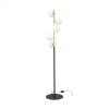 ZUMALINE 5649 ALI LAMPA PODŁOGOWA CZARNO ZŁOTA KULE BIAŁE