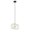 ITALUX GROSETTA PND-53423-1-GD LAMPA WISZĄCA ZŁOTO BIAŁA DO SALONU 