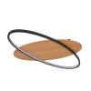 ITALUX PORASO PLF-93439-12W-WO LAMPA SUFITOWA PLAFON Z DREWNEM KOŁO CZARNE