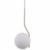 ITALUX CARIMI PND-3300-1-HBR LAMPA WISZĄCA NOWOCZESNA  SZKLANY BIAŁY KLOSZ 