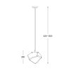 ZUMA LINE P0488-01A-F4AC ROCK LAMPA WISZĄCA SZKLANA CHROM
