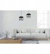 LAMPA WISZĄCA PODWÓJNA Z ABAŻUREM KOLORY INTENSE CHROM HOME LIGHT HOME