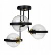 Lampa wisząca ze szklanymi kloszami - RING 2340/3/B LIGHT HOME