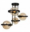 Lampa sufitowa ze szklanymi kloszami - RING 2340/4/M LIGHT HOME