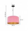 Lampa wisząca z abażurami - MEDIOLAN 2360/1/RZ LIGHT HOME