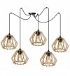 Lampa wisząca nowoczesna - SPIDER TIMBER 2360/5 LIGHT HOME