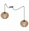 Lampa wisząca nowoczesna - SPIDER TIMBER 2362/2 LIGHT HOME