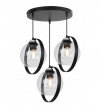 Lampa sufitowa ze szklanymi kloszami - RING HAGA 2346/3/OW/B LIGHT HOME