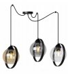 Lampa wisząca ze szklanymi kloszami - SPIDER RING HAGA 2346/3/MIX LIGHT HOME