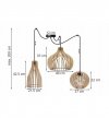 Lampa wisząca nowoczesna - SPIDER TIMBER 2361/3/MIX LIGHT HOME