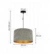 Lampa wisząca z abażurami -  MEDIOLAN 2360/1/35/OZ LIGHT HOME