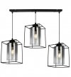 Lampa wisząca ze szklanymi kloszami - HELLA CAGE 2366/3/G LIGHT HOME