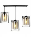 Lampa wisząca ze szklanymi kloszami - HELLA CAGE 2366/3/M LIGHT HOME