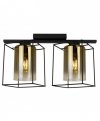 Lampa sufitowa ze szklanymi kloszami - HELLA CAGE 2365/2/Z LIGHT HOME