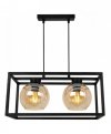 Lampa wisząca ze szklanymi kloszami - HAGA CAGE 2370/2/M LIGHT HOME