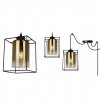 Lampa wisząca ze szklanymi kloszami - SPIDER HELLA CAGE 2365/3/Z LIGHT HOME