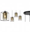 Lampa wisząca ze szklanymi kloszami - HELLA CAGE 2365/3/OW/Z LIGHT HOME