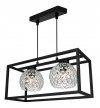 Lampa wisząca nowoczesna - CRYSTAL CAGE 2370/2/CH LIGHT HOME