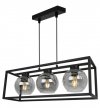 Lampa wisząca ze szklanymi kloszami - HAGA CAGE 2370/3/G LIGHT HOME