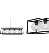 Lampa wisząca ze szklanymi kloszami - HAGA CAGE 2370/4/B LIGHT HOME