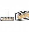 Lampa wisząca ze szklanymi kloszami - HAGA CAGE 2370/4/M LIGHT HOME