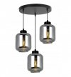 Lampa wisząca ze szklanymi kloszami - NOVALJA 2395/3OW LIGHT HOME