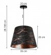 Lampa wisząca z abażurami - WERONA 2403/1/S LIGHT HOME