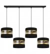 Lampa wisząca Elegance Gold, metal, 4 abażury, regulacja wysokości LIGHT HOME
