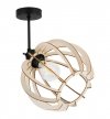Lampa sufitowa drewniana Timber, pojedynczy klosz, E27, kinkiet LIGHT HOME