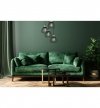 Lampa wisząca na okrągłej podsufitce 30 cm, 4 klosze druciane metalowe czarne 18 cm ze złotym wykończeniem, E27 LIGHT HOME