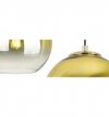 Lampa wisząca typu pająk, klosz szklany złota kula 20 cm, E27 LIGHT HOME