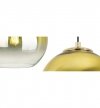 Lampa wisząca typu pająk, 3 klosze szklane złote kule 15 cm, E27 LIGHT HOME