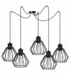 Lampa wisząca loft pająk, NUVOLA, regulowana, 5 kloszy, E27 LIGHT HOME
