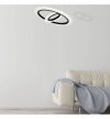 Designerska lampa LED COSMO, biało-czarna, energooszczędna, regulowana, wbudowany LED LIGHT HOME