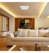 Lampa sufitowa plafon, LED NEMO, biała, złoty detal, zintegrowane światło LED