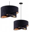 Lampa Nowoczesna Wisząca Żyrandol Abażur Glamour MEDIOLAN E27 LIGHT HOME