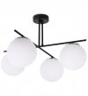Lampa Sufitowa w Stylu Loft, Żyrandol Szklane Klosze Białe, E14 LIGHT HOME