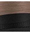 Lampa sufitowa WOOD, pojedyczny abażur 20cm z eleganckim fornirem orzechowym