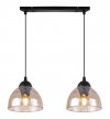 Lampa wisząca VENICE, sufitowa, podwójny żyrandol do kuchni, salonu, jadalni, szklane klosze