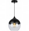 OUTLET -15% Nowoczesna Lampa Wisząca w Stylu Loft z Kloszem ze Szkła