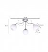 Lampa sufitowa klasyczna - ELIZA 1985/3 LIGHT HOME