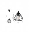 Lampa LOFT Industrialna - NUVOLA 2034/1/D LIGHT HOME
