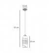 Lampa wisząca kuchenna - COBI 1380/1 LIGHT HOME